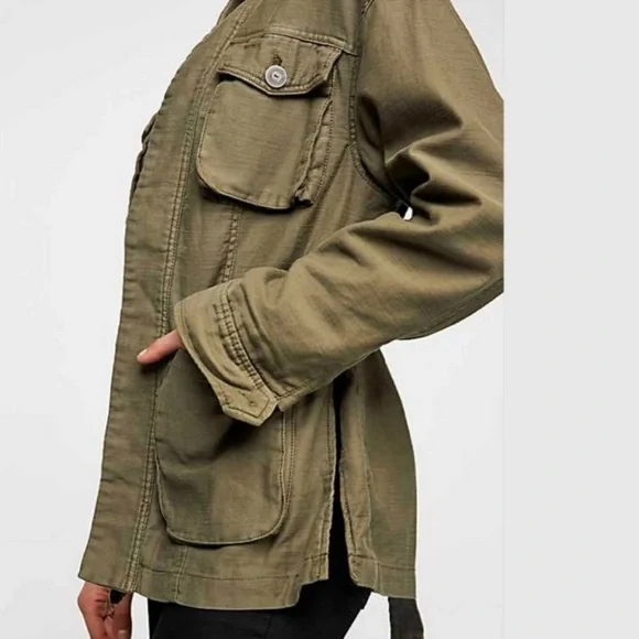 Free People In Our Nature Cargo Jacket Size Small - Picture 3 of 13